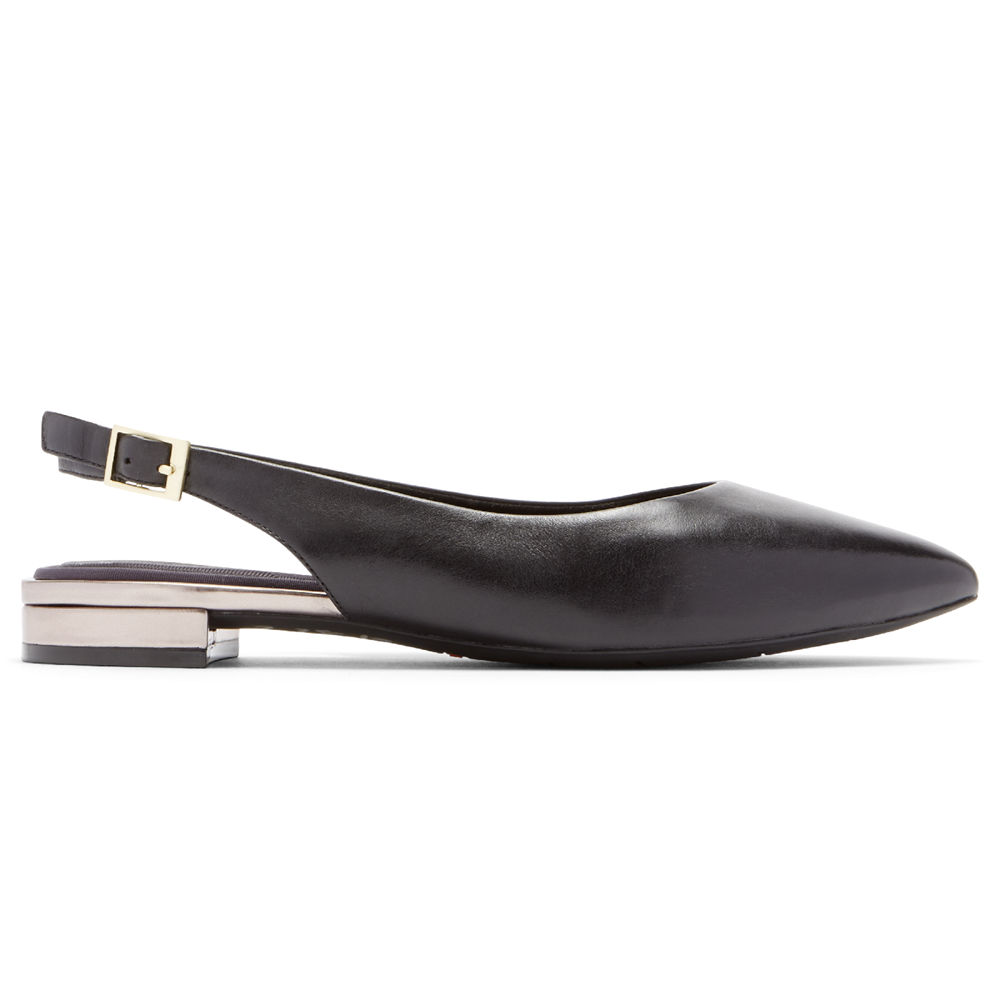 Slingback Rockport Mujer Mexico - Total Motion Adelyn Negros - VLBEG3769